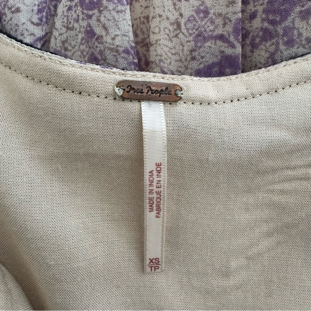 FREE PEOPLE Stuck In The Middle With You Boho Dress Size XS - Picture 8 of 8
